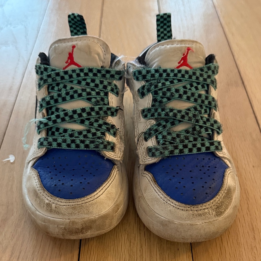 Nike Jordan Kids Blue and White Sneakers